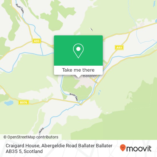 Craigard House, Abergeldie Road Ballater Ballater AB35 5 map