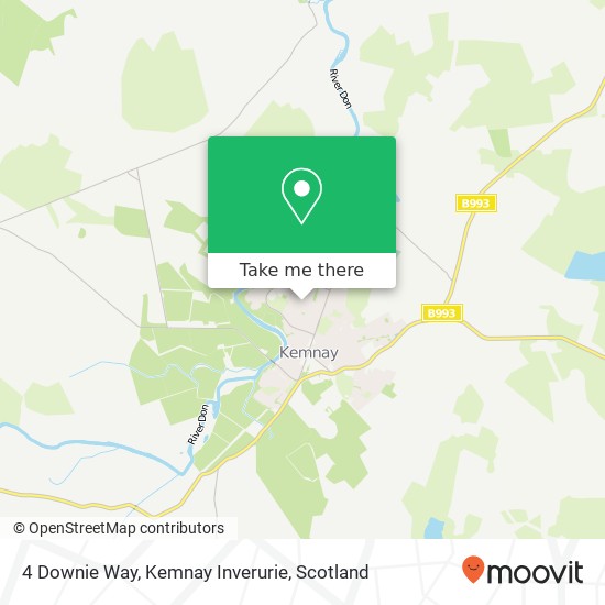 4 Downie Way, Kemnay Inverurie map