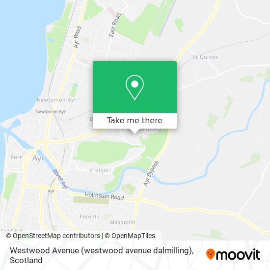 Westwood Avenue (westwood avenue dalmilling) map