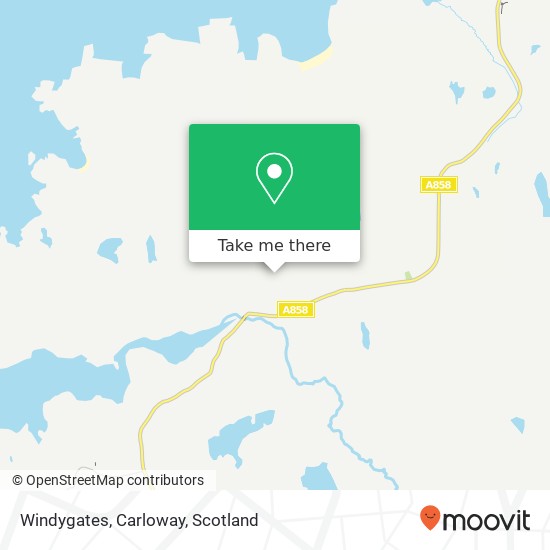 Windygates, Carloway map