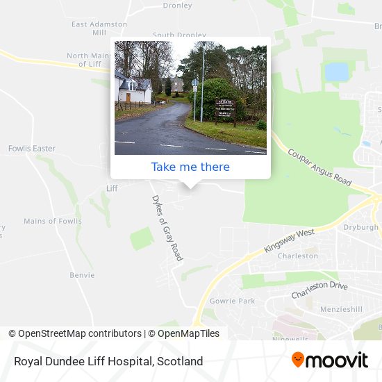 Royal Dundee Liff Hospital map