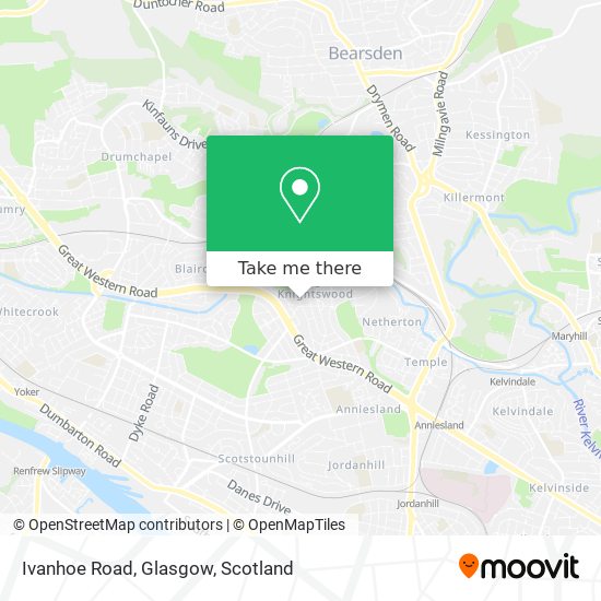 Ivanhoe Road, Glasgow map