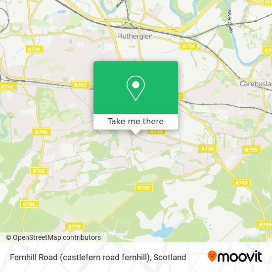 Fernhill Road (castlefern road fernhill) map