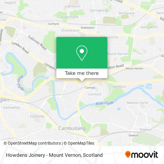 Howdens Joinery - Mount Vernon map