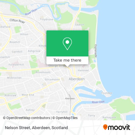 Nelson Street, Aberdeen map