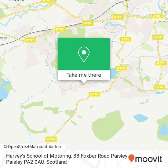 Harvey's School of Motoring, 88 Foxbar Road Paisley Paisley PA2 0AU map