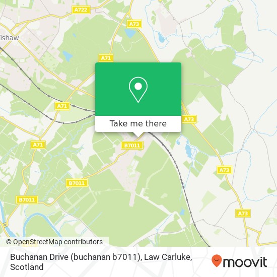 Buchanan Drive (buchanan b7011), Law Carluke map