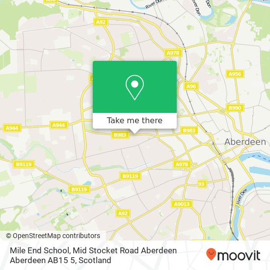 Mile End School, Mid Stocket Road Aberdeen Aberdeen AB15 5 map