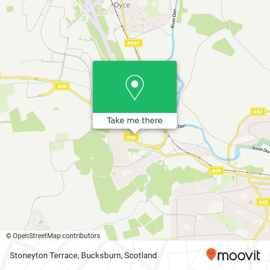 Stoneyton Terrace, Bucksburn map