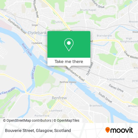 Bouverie Street, Glasgow map