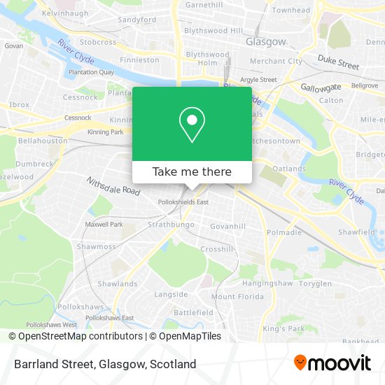 Barrland Street, Glasgow map