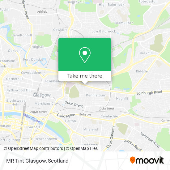 MR Tint Glasgow map