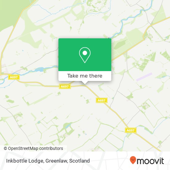 Inkbottle Lodge, Greenlaw map