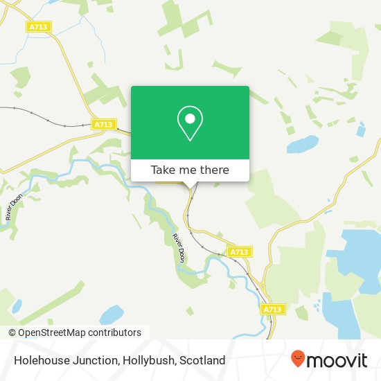 Holehouse Junction, Hollybush map