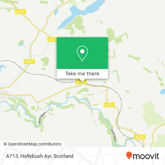 A713, Hollybush Ayr map