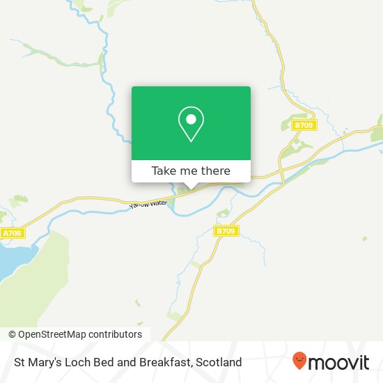 St Mary's Loch Bed and Breakfast, A708 Yarrow Selkirk TD7 5 map