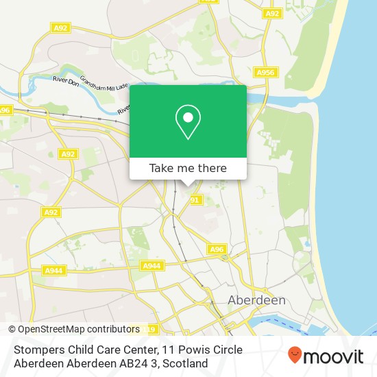 Stompers Child Care Center, 11 Powis Circle Aberdeen Aberdeen AB24 3 map
