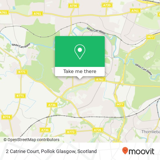 2 Catrine Court, Pollok Glasgow map