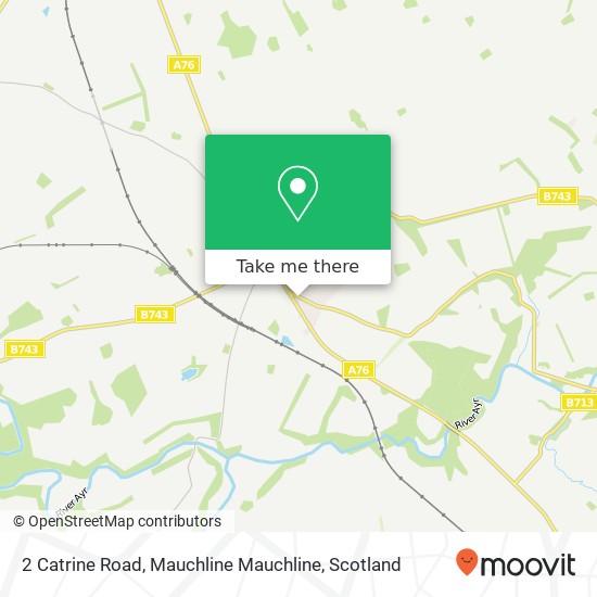 2 Catrine Road, Mauchline Mauchline map