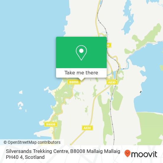 Silversands Trekking Centre, B8008 Mallaig Mallaig PH40 4 map