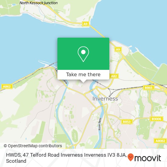 HWDS, 47 Telford Road Inverness Inverness IV3 8JA map