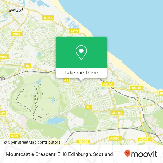 Mountcastle Crescent, EH8 Edinburgh map