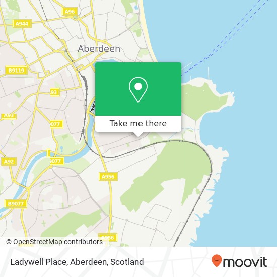 Ladywell Place, Aberdeen map