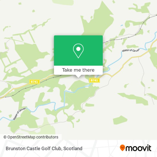 Brunston Castle Golf Club map