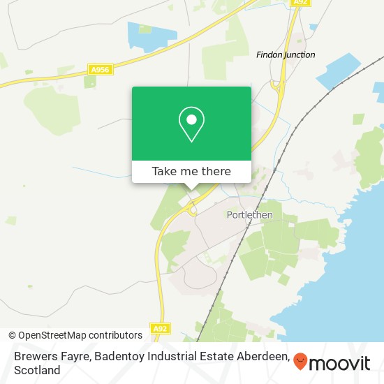 Brewers Fayre, Badentoy Industrial Estate Aberdeen map