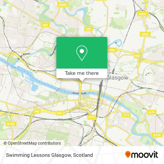 Swimming Lessons Glasgow map