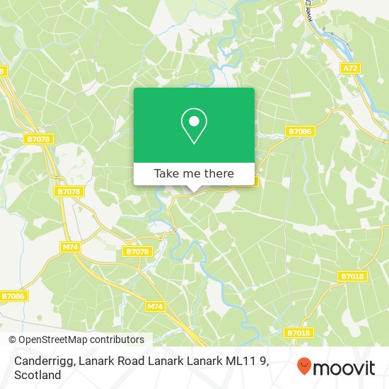 Canderrigg, Lanark Road Lanark Lanark ML11 9 map