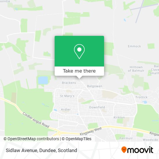 Sidlaw Avenue, Dundee map