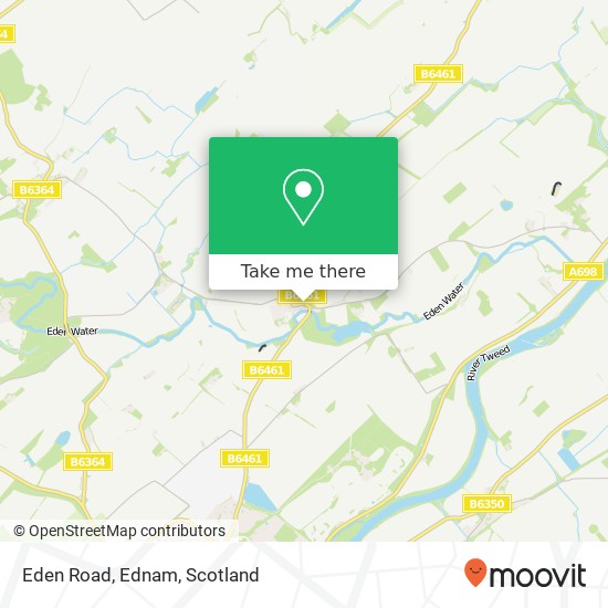 Eden Road, Ednam map