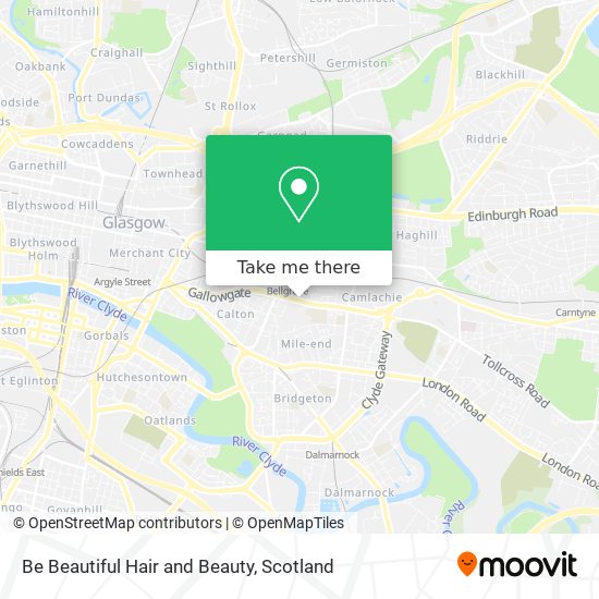 Be Beautiful Hair and Beauty map