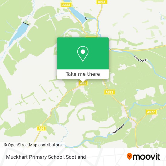 Muckhart Primary School map