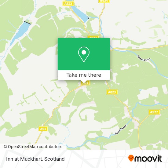 Inn at Muckhart map