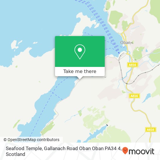 Seafood Temple, Gallanach Road Oban Oban PA34 4 map
