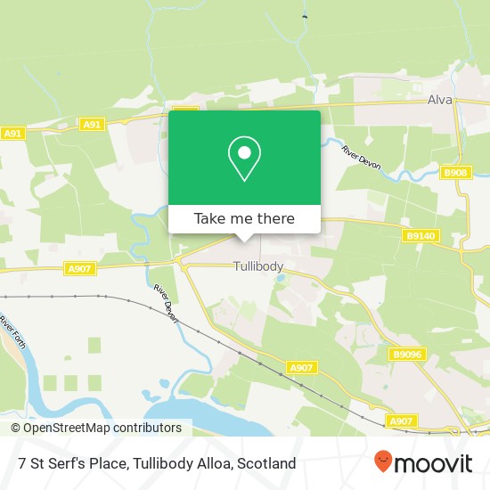 7 St Serf's Place, Tullibody Alloa map