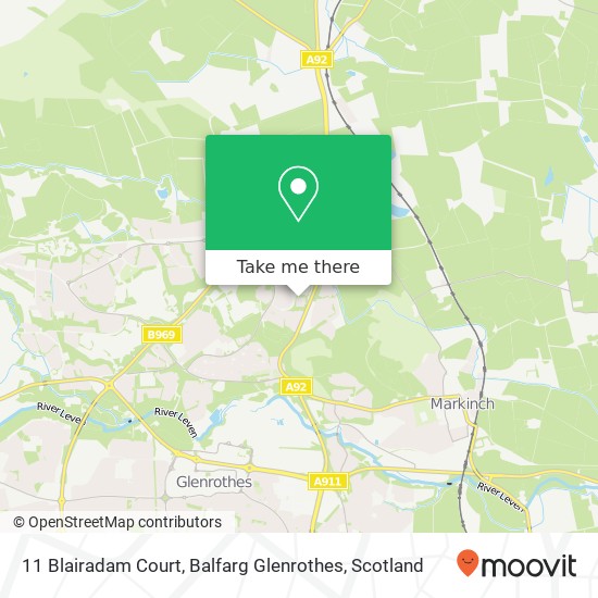 11 Blairadam Court, Balfarg Glenrothes map