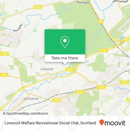 Linwood Welfare Recreational Social Club map