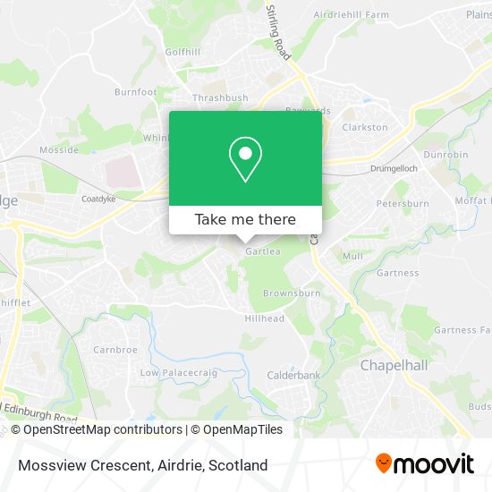Mossview Crescent, Airdrie map