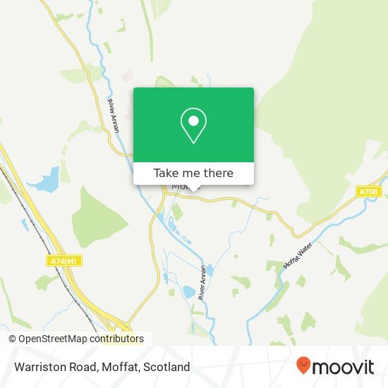 Warriston Road, Moffat map