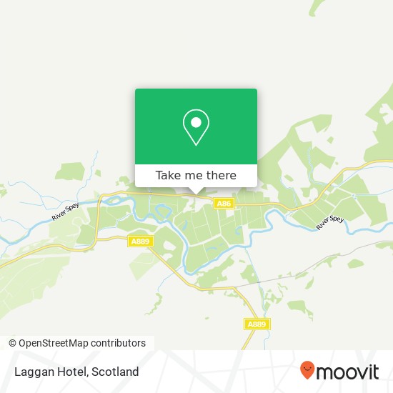 Laggan Hotel, A86 Laggan Newtonmore PH20 1 map