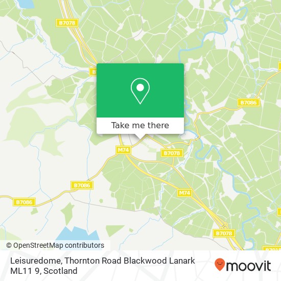 Leisuredome, Thornton Road Blackwood Lanark ML11 9 map