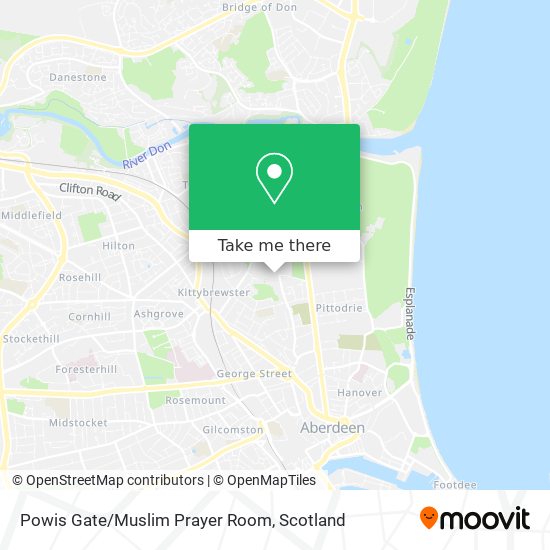 Powis Gate/Muslim Prayer Room map