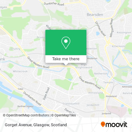 Gorget Avenue, Glasgow map