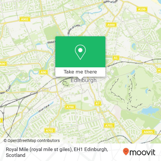 Royal Mile (royal mile st giles), EH1 Edinburgh map