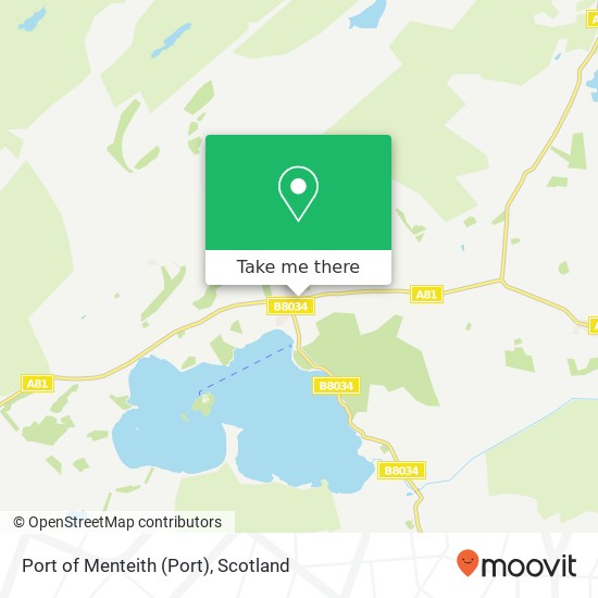 Port of Menteith map
