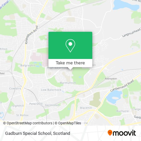 Gadburn Special School map