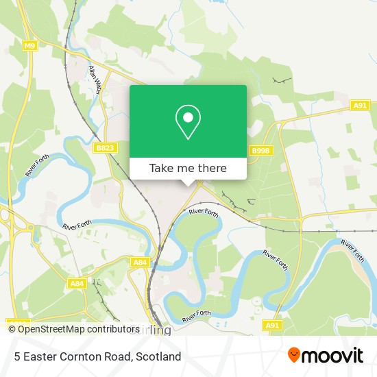 5 Easter Cornton Road map